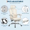 High Back Ergonomic Office Chair with Mesh Back, Retractable Footrest, Adjustable Headrest & Lumbar Support – Computer Desk Chair with Wheels - 4 of 4