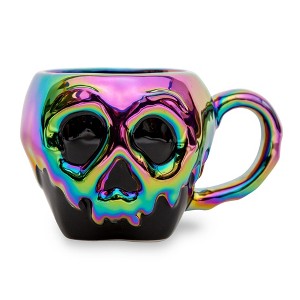 Silver Buffalo Disney Villains Evil Queen Poison Apple Electroplated Sculpted Ceramic Mug - 1 of 4