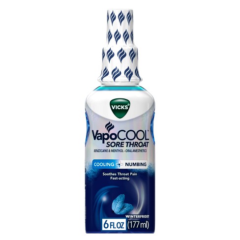 Vicks VapoCOOL SEVERE Medicated Sore Throat Drops, Fast-Acting