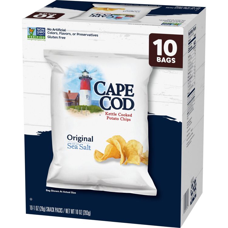 Cape Cod Potato Chips Original Kettle Chips Snacks - 10oz10ct, 6 of 9