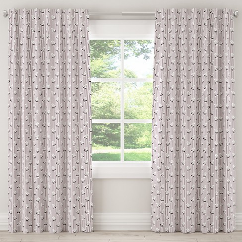 Blackout Curtain Brookline Floral Plum Gray 96l Cloth Co Target