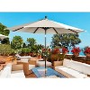 Home Fashions International 9' Round Suntastic Auto Tilt Outdoor Patio Canopy Market Umbrella - 3 of 3