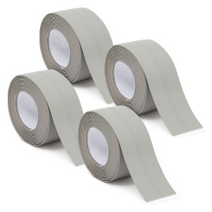 Stockroom Plus 4 Roll 1.5-Inch Water Resistant Gray Silicone Caulk Tape for Bathtub, Kitchen Sink, Bathroom, 10.5 Ft - 1 of 4