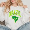 Simply Sage Market Women's Graphic Sweatshirt  Brazil Map - 2 of 4