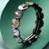 SOHI Women's Champayne Gold Metallic Swirl Bracelet - 2 of 4