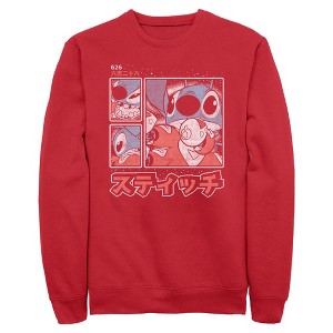 Men's Lilo & Stitch Comic Book Panels Sweatshirt - 1 of 4