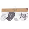 Touched by Nature Baby Organic Cotton Socks, Cream Charcoal Stars - 2 of 2