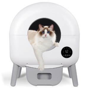 Gulches Litter Box - 2.2lb-23lb Cat Can Use,100L  Cat Litter Box Self Cleaning,Extra Large for Multiple Cats - 1 of 4