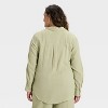Women's Long Sleeve Gauze Collared Button-Down Shirt - Universal Thread™ - 2 of 3