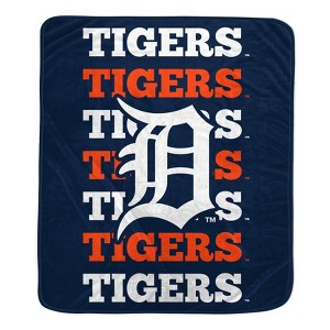 MLB Detroit Tigers Repeat Refresh Ultra Soft Blanket - 1 of 2