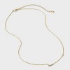 14K Gold Dipped Cubic Zirconia Initial Necklace - A New Day™ - 3 of 4