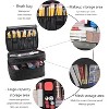Paaaawaters makeup bag Double-layer cosmetic bag with brush bag and divider - 3 of 4