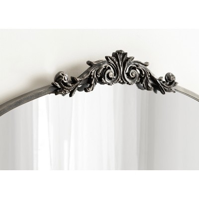 Arendahl Black Iron Arch Vanity Mirror with Shelf
