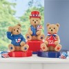 Collections Etc Hand-Painted Patriotic Bear Sitters - Set of 3 3.5 X 3 X 5 - 2 of 2