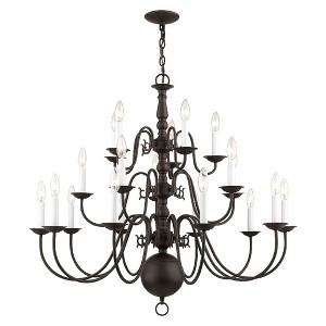 Livex Lighting Williamsburgh 20 - Light Chandelier in  Bronze - 1 of 2
