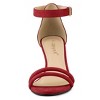 Allegra K Women's Round Open Toe Ankle Buckle Strap Kitten Heel Sandals - 2 of 4