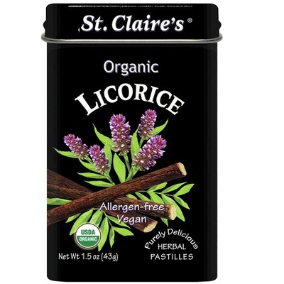 St Claire's Organic Licorice - Case of 6 - 1.5 oz