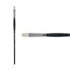 Creative Mark Imperial Professional Chungking Hog Bristle Brush - Flat, Handmade Long Handle Oil Paint Brushes for Artists, Nickel-Plated Brass - 2 of 4
