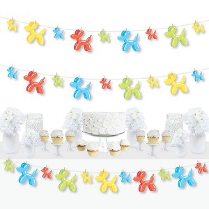 Big Dot of Happiness Balloon Animals - Happy Birthday Party DIY Decorations - Clothespin Garland Banner - 44 Pieces - 1 of 4