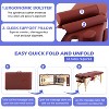 BestMassage Massage Bed Portable 2 Fold Massage Table with Towel Hanger Oil Pouch Half & Round Bolsters - 4 of 4
