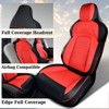 Coverado Car Seat Covers Front and Rear Faux Leather Seat Protector Accessories Custom Fit Tesla Model 3 2024(Only for Performance) - 3 of 4