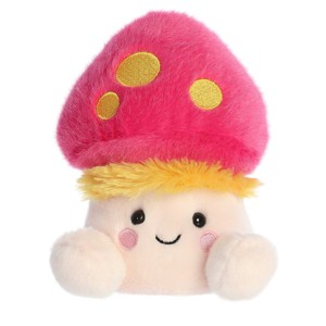 Aurora Mini Favio Fluffy Mushroom Palm Pals Adorable Stuffed Animal Pink 5" - 1 of 4