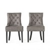 NicBex Mid-Century Style Small Upholstered Dining Chairs Set of 2 with Curved Legs,Modern Accent Chairs for Dining Room,Living Room - 2 of 4