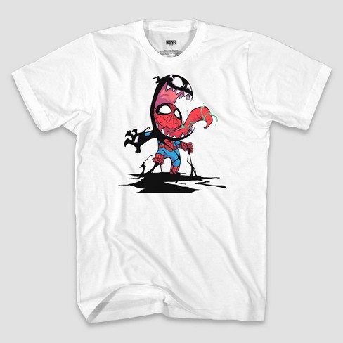 Berg kleding op hun Archeologie Men's Marvel Spider-man Venom Short Sleeve Graphic T-shirt - White : Target