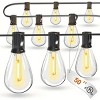 100 Foot S14 LED Edison Outdoor String Lights, Commercial Grade String Lights, Backyard Garden Gazebo, Cafe Market Light Set, Vintage Patio String - 3 of 4