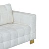1-Seater Plush Cloth Sofa Chair with High Legs & Easy Cleaning - 4 of 4