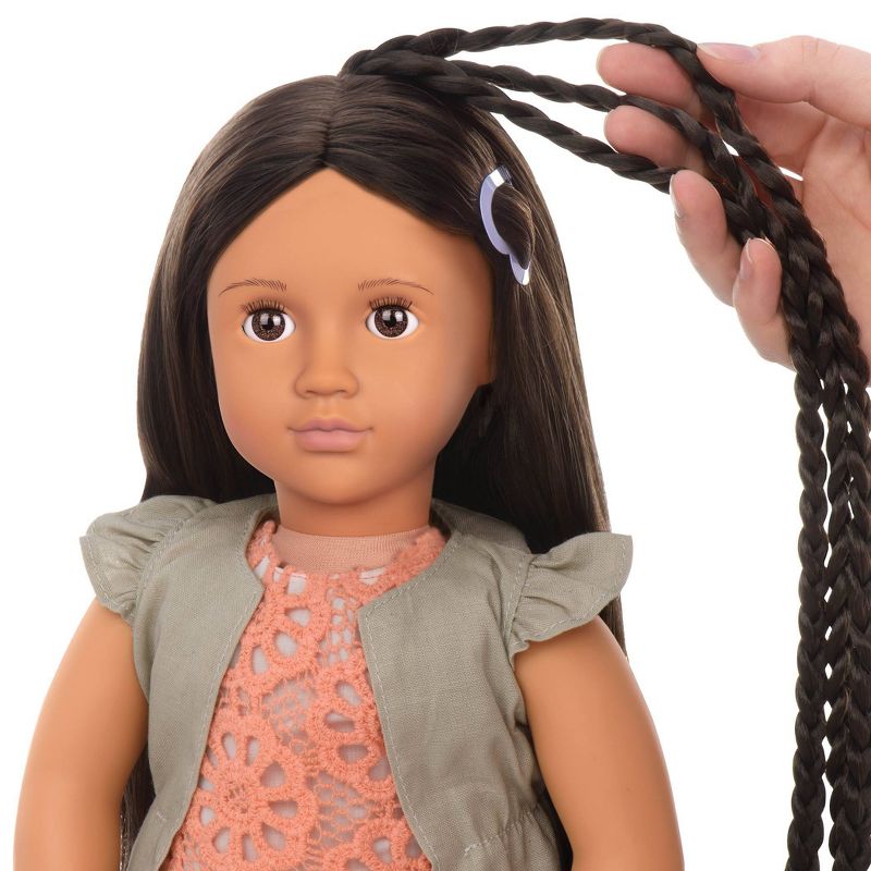 Our Generation Flora with Style Book 18&#34; Hair Grow Doll, 3 of 7