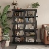 FUFU&GAGA Creative Geometric Bookshelf Unique  Styling Multifunctional Storage Home Decor Black - 3 of 4