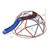 INFURNIC Baby Activity Gyms 6ft Dome Climber with Slide and Climbing Stones for Outdoor Fun, Multicolor, 103.55"*72.05"*34.65" - 2 of 4