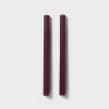 4pk Ribbed Taper Candle Set Purple - Threshold™ - 3 of 3