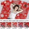 2x3 Christmas Entryway Rug, Washable Snowflake Pattern Non-Slip Accent Carpet for Entrance Kitchen Bathroom, Holiday Decorative Rug, Red - 4 of 4