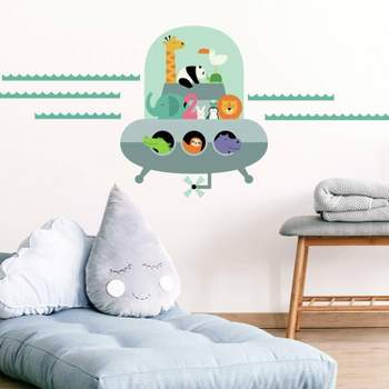 RoomMates Animal Underwater Expedition Peel and Stick Giant Wall Decal