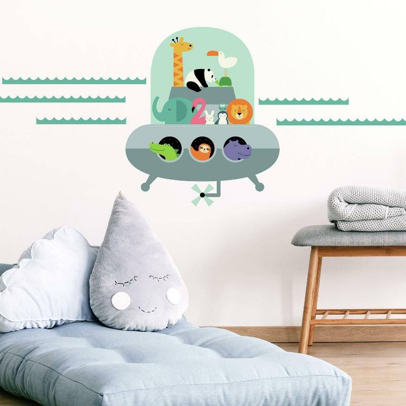 RoomMates Animal Underwater Expedition Peel and Stick Giant Wall Decal, 1 of 8
