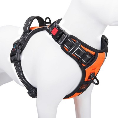 For 33-80 lbs Dogs,No Pull Dog Harness Medium Reflective Front Clip Vest with Handle