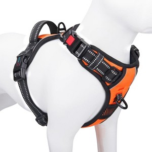 For 33-80 lbs Dogs,No Pull Dog Harness Medium Reflective Front Clip Vest with Handle - 1 of 4