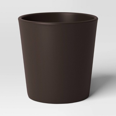 Aesthetic Plastic Indoor Outdoor Planter Pot Foraging Brown 6.4"x6.4" - Threshold™