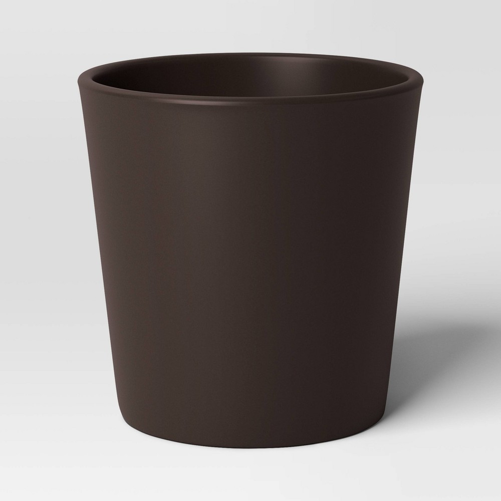 Photos - Garden & Outdoor Decoration Aesthetic Plastic Indoor Outdoor Planter Pot Foraging Brown 6.4"x6.4" - Th