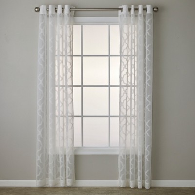 SKL Home By Saturday Knight Ltd Miranda Window Curtain Panel - White