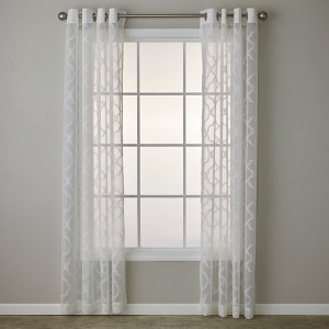 SKL Home By Saturday Knight Ltd Miranda Window Curtain Panel - White - 1 of 4