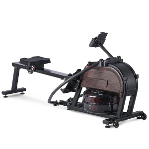 Water Magnetic Rowing Machine with Extended Slide Rail, Magnetic Rower Machine w 16 Resistance Levels - 1 of 4