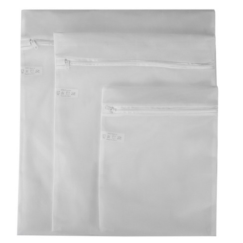 Sunbeam 3 Piece Micro Mesh Wash Bag, White : Target