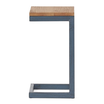 Ramona Antique Firwood and Metal Small Accent Table