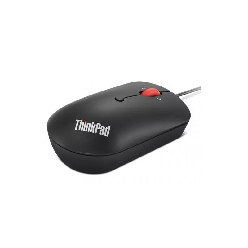 Lenovo ThinkPad USB-C Wired Compact Mouse - Optical Sensor - Cable Connectivity - 2400 dpi - Scroll Wheel - 4 Button(s), 4 of 6