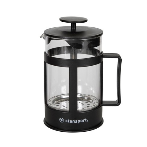 ChefWave French Press Coffee Maker - Stainless Steel, Double Wall Insulated 34oz, Black