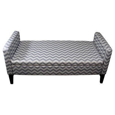 Storage Ottoman Gray - Ore International