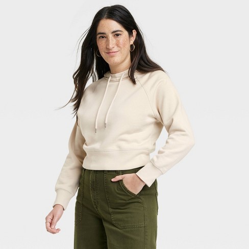 Women's Cropped Sweatshirt - Wild Fable™ Gray M : Target